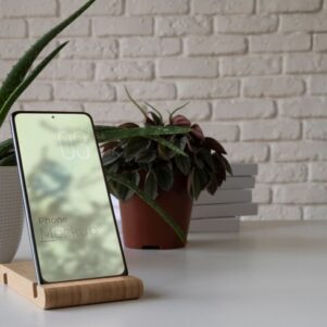 Bamboo Mobile Stand